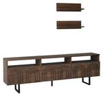 Fernsehschrank Arctura Braun - Holz teilmassiv - 30 x 40 x 170 cm