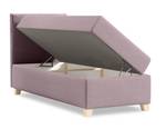 Einzelbett Boxspringbett Anter Mini Violett - Breite: 100 cm - Bettkasten links