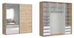 Penderie Flex XL Beige - Bois manufacturé - 220 x 216 x 60 cm