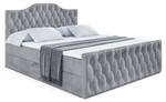 Boxspringbett VILA-1-Z Hellgrau - Breite: 120 cm - H4