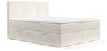 Boxspringbett Jonah Creme - Breite: 180 cm