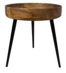 Table d´appoint Ventura Beige - Bois massif - 40 x 42 x 40 cm