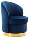 Fauteuil  SANELA Bleu - Textile - 63 x 76 x 62 cm