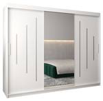 Armoire à portes coulissantes york 1 Blanc - Largeur : 250 cm - 3 portes