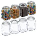 8er Set Vorratsgläser mit Deckel 750 ml Glas - Kunststoff - 10 x 15 x 10 cm