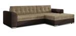 Ecksofa FORTI Beige - Braun - Ecke davorstehend rechts