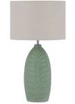 Lampe de table OHIO Gris - Vert - Céramique - 32 x 59 x 32 cm