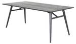 Table à manger SLEEK DT95 Noir - Bois manufacturé - Textile - 95 x 75 x 195 cm