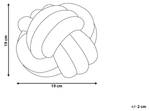 Dekokissen MALNI Cremeweiß - Weiß - Durchmesser: 19 cm - Anzahl Teile im Set: 1