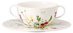 Suppenschüssel Brillance Fleurs Sauvages Weiß - Porzellan - 2 x 2 x 1 cm