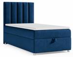 BOXSPRINGBETT mit Bettkasten Trinity K10 Blau - Tiefe: 90 cm