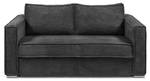 Schlafsofa LORETO Grau - Textil - 95 x 90 x 215 cm