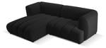 modulares Ecksofa HARRY 3 Sitzplätze Schwarz