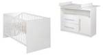 Set de chambre bébé Maren 2 pcs Blanc - Bois manufacturé