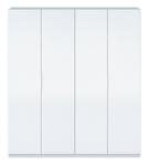 Vestiaire Knoxville Blanc Blanc - Bois manufacturé - 52 x 200 x 180 cm