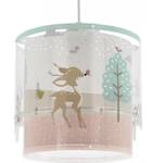 Pendelleuchte LOVING DEER Pink - Weiß - Kunststoff - 13 x 25 x 13 cm