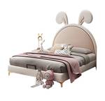 Kaninchen Kinder Bett Pink - Weiß - Holz teilmassiv - 120 x 168 x 200 cm