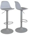 Tabouret de bar SIG (Lot de 2) Gris