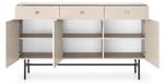 Sideboard DIVENOS Grau - Holzwerkstoff - 155 x 90 x 39 cm