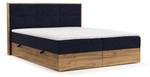 Boxspringbett Ikigai mit Topper Blau - Breite: 140 cm