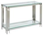 Konsolentisch NOMELANO Silber - Glas - 43 x 78 x 123 cm