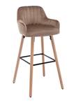 Tabouret de bar ELEANA Lot de 2 Beige