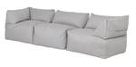 Modulares Sofa Tetra Outdoor, 3-tlg Grau - Kunststoff - 88 x 72 x 72 cm