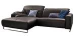 Ecksofa YORK Armlehne davorstehend links - Ecke davorstehend links - Silber