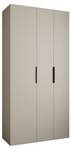 Armoire à portes battantes Como 4 Beige - Noir - 120 x 50 cm