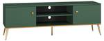 Meuble tv FORT RTV160 2D Vert - Bois manufacturé - Matière plastique - 160 x 53 x 40 cm