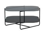 Couchtisch UN-LINE CT85 Schwarz - Glas - 85 x 45 x 85 cm