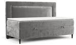 Boxspringbett Demi Grau - H2 - Tiefe: 90 cm