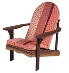Sitzauflage für Adirondack Gartenstuhl Rot - Textil - 47 x 5 x 75 cm