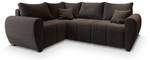 Ecksofa MADISON L L-S Braun