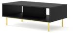 Couchtisch RAVENNA B CT90 Schwarz - Gold