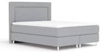 Boxspringbett Laguno Grau - Breite: 160 cm