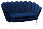 2-Sitzer-Sofa JELLINA Blau - Textil - 144 x 80 x 84 cm