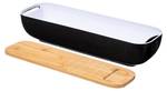 Baguette Box mit Box+Messer, 40 x 12 cm Braun - Kunststoff - 12 x 9 x 40 cm
