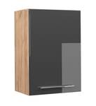 Hängeschrank Fame-Line 38379 Hochglanz Anthrazit - Sonoma Eiche Trüffel Dekor - 50 x 72 cm