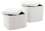 Pouf Ada Storage Blanc