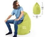 Pouf "Drop" 60x60x90cm - 220L Vert