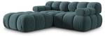 modulares Sofa BELLIS 3 Sitzplätze Hochglanz Petrol