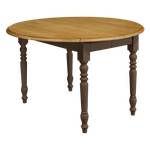 Table Embellie D120, 2 allonges Marron