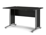 Schreibtisch in schwarzer Holzoptik Schwarz - Holzwerkstoff - 80 x 75 x 120 cm