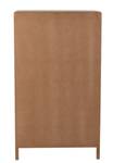 Armoire TSARA Beige - Bois massif - 80 x 140 x 40 cm