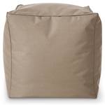 Sitzsack-Hocker Pouf "Cube" 40x40x40cm Taupe