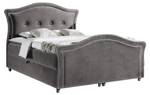 Boxspringbett Bedran Lux Grau - Breite: 190 cm