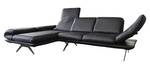 Leder Ecksofa schwarz KAWOLA JACK