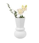 Vase déco Geo Crown Blanc - Matière plastique - 15 x 25 x 15 cm