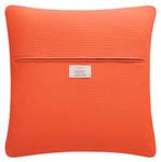 Set Wohndecke & Kissenbezug Orange - Naturfaser - 150 x 1 x 220 cm